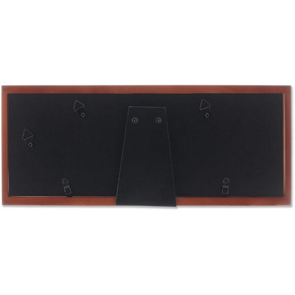 Lawrence Frames Standard Wood Picture Frame 4x12 Walnut 755642 Glass Front Brown - Picture 2 of 4